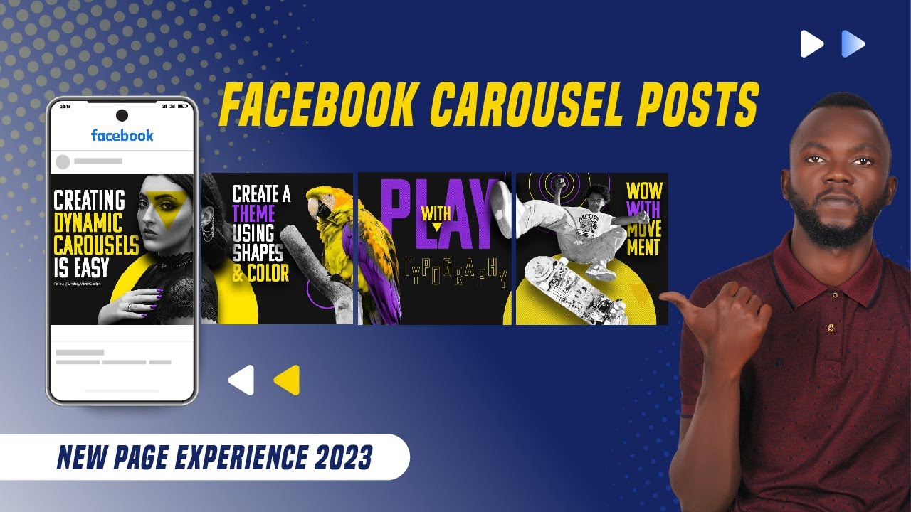 How to create a Carousel Post on a Facebook Business Page | Carousel posts on Facebook 2023