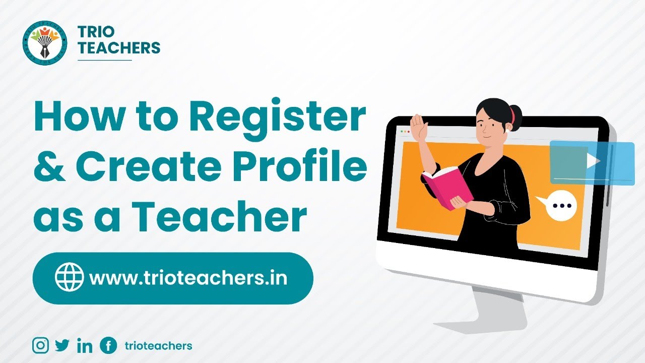 How to Register and create Profile as a Teacher on Trio Teachers