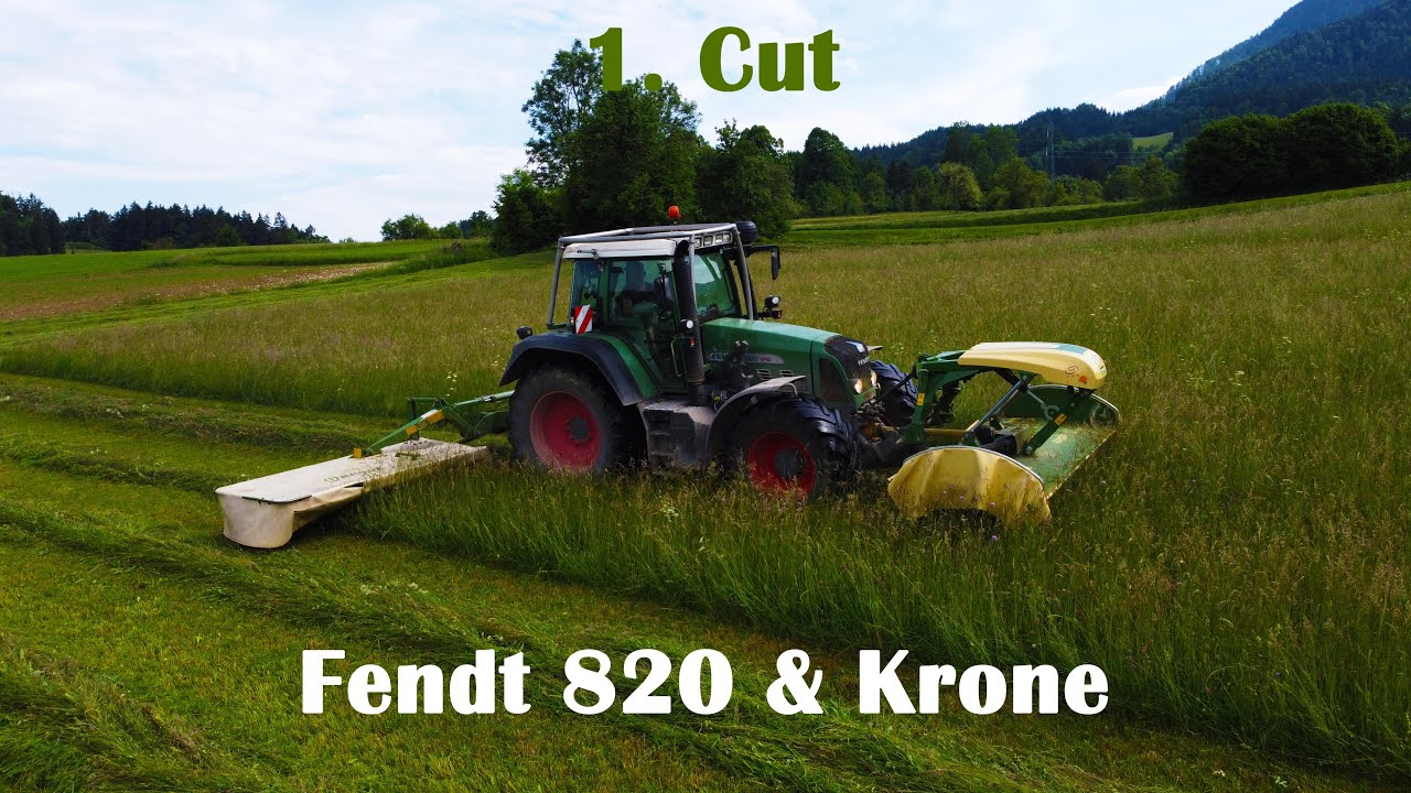 1. Cut | 1. Košnja | Fendt | Krone | Grass Mähen 2021
