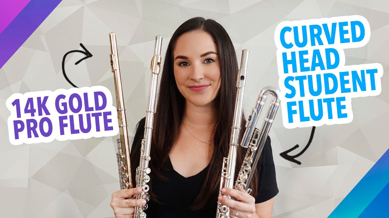 Every Flute I've Ever Owned! | From My Curved Head Student Flute To My 14K Gold Professional Flute