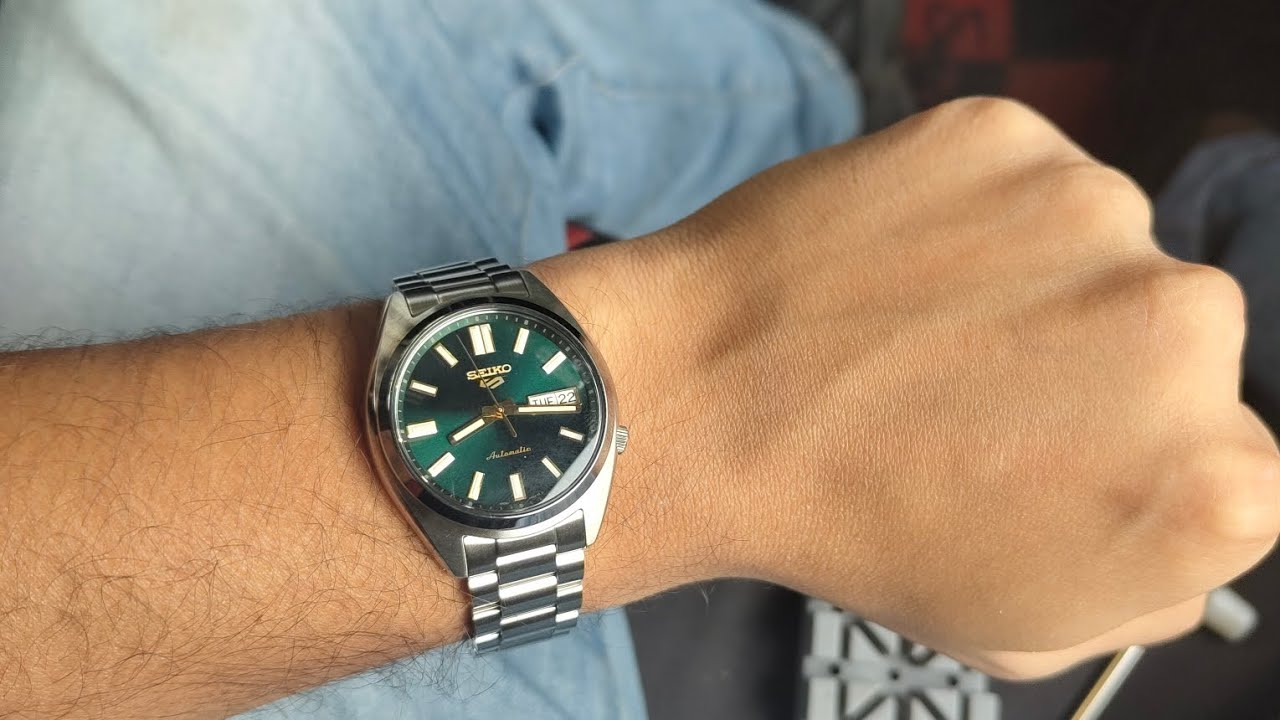 Распаковка новых часов Seiko 5 Sports SRPL57K1J Green Dial Automatic