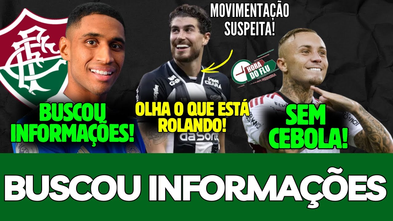 🚨O FLUMINENSE PROCUROU INFOS SOBRE TET&Ecirc;, PEDRO RAUL E MAIS INFORMA&Ccedil;&Otilde;ES