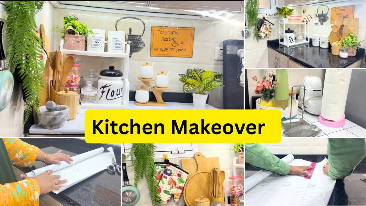 🌿Small Kitchen Makeover |Budjet Friendly Kitchen Organization Idea | Before & After| #momlifeinoman 