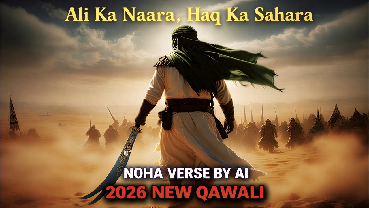(Made by AI....)#ALI KA NARA HAQ KA SAHARA QAWALI #islamic #world of AI #islam#trending