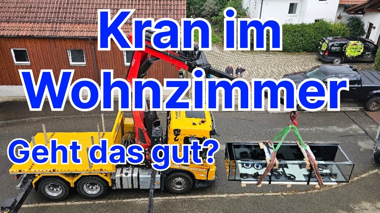 Passt ein Kran in ein Wohnzimmer ???