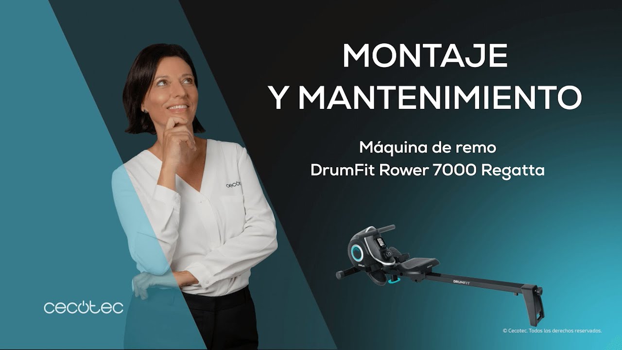 Máquina de remo Drumfit Rower 7000 Regatta - Montaje y mantenimiento