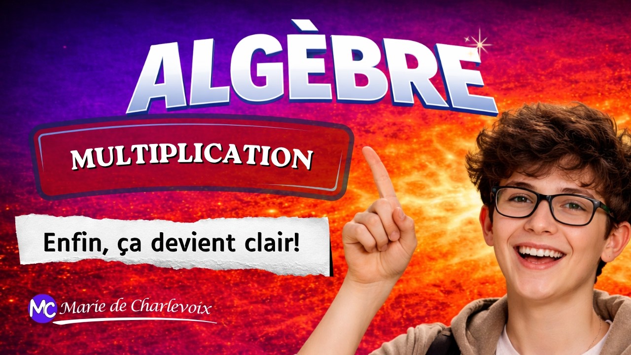 Multiplier en algèbre, cours 4 ✔CAHIER D'EXERCICES + CORRIGÉS sur Marie de Charlevoix WOW😮