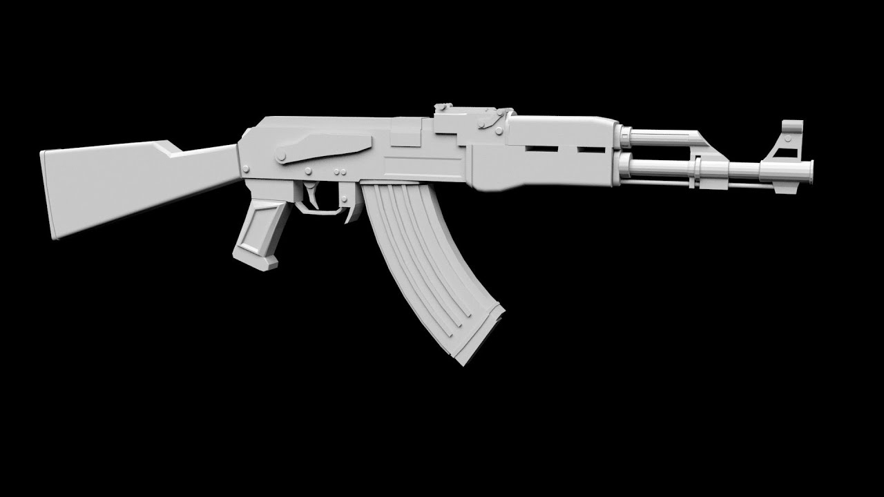 Modeling Ak 47 3ds max tutorial final part