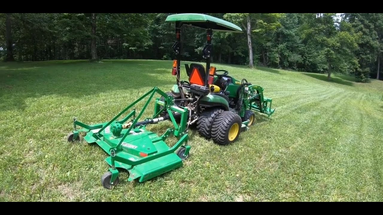 72” Mower on John Deere 1025R