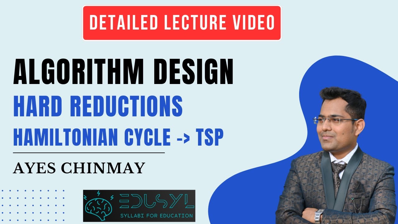 Algorithm Design | Reductions | Hard Reductions | Hamiltonian Cycle reducible to TSP #algorithm
