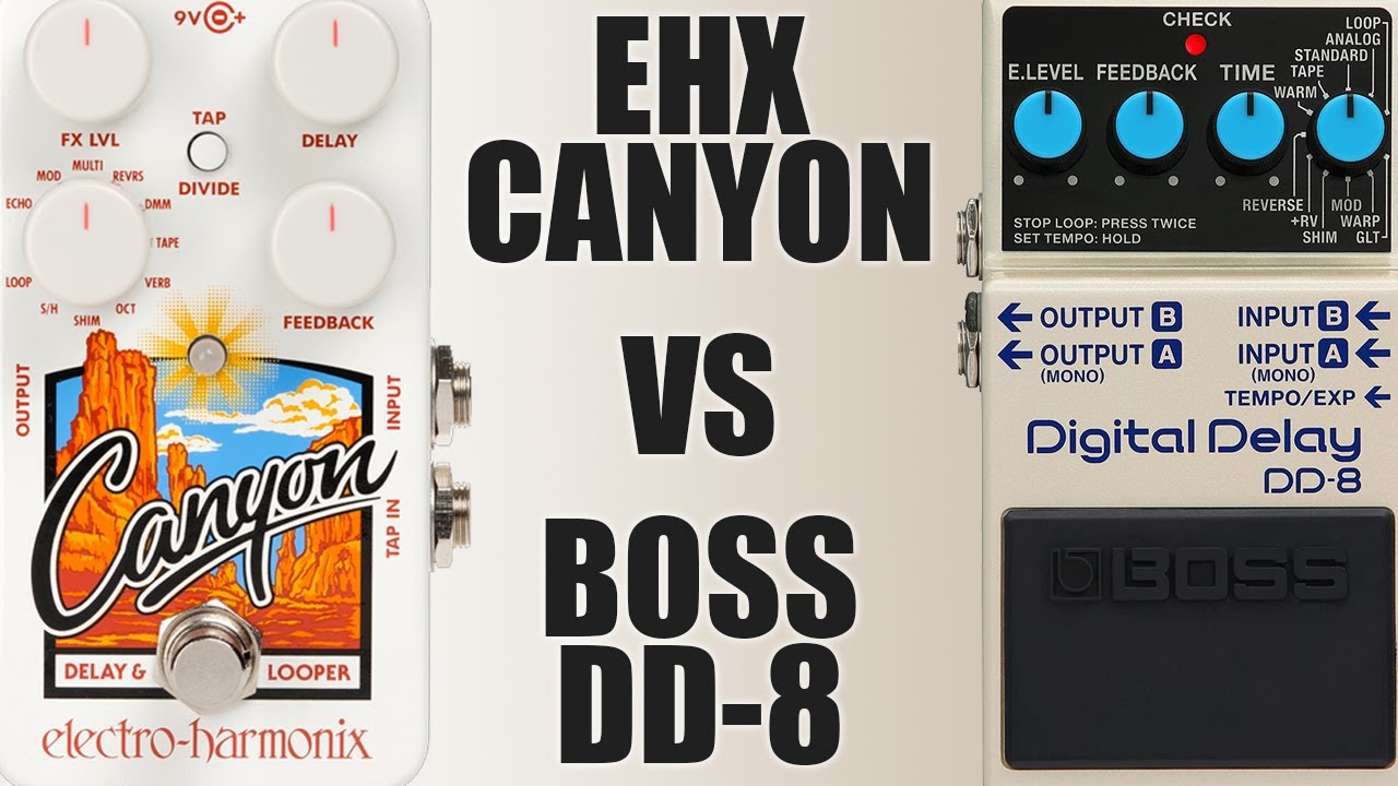 Electro-Harmonix Canyon VS Boss DD-8 (Delay Comparison)