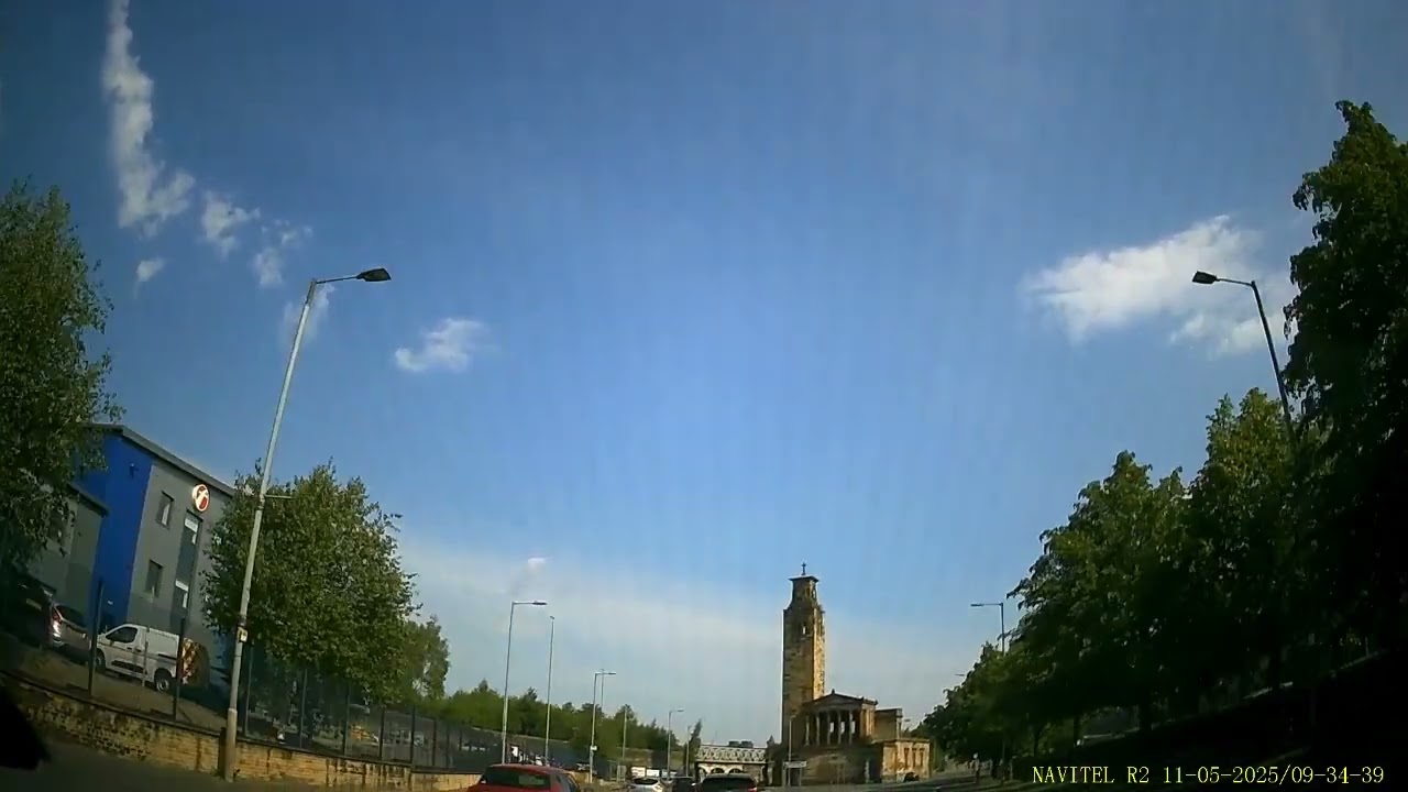 Driving in Glasgow  Linn Park to Glasgow city center