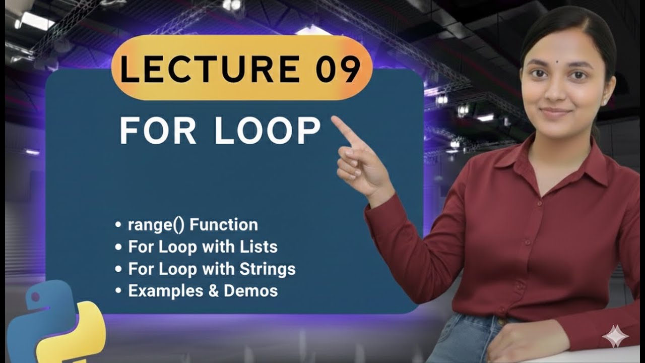 Python For Loop Explained from Scratch | range(), List, String + Mistakes 🔥