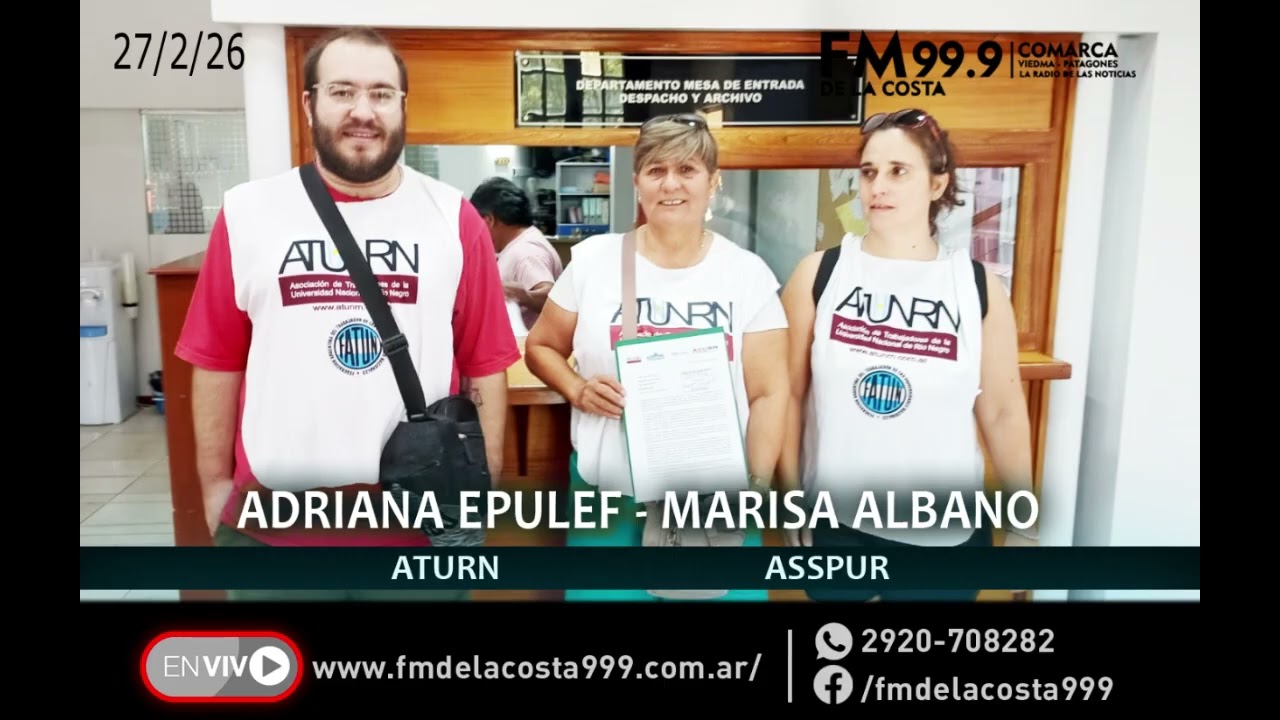 Adriana Epulef  -  Marisa Albano - FM DE LA COSTA 99.9 - 27/2/26