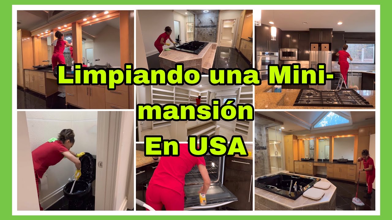 ✅Limpiando una Mini-Mansión en USA Me pagó muy poco el señor por una CASA tan GRANDE ‼️