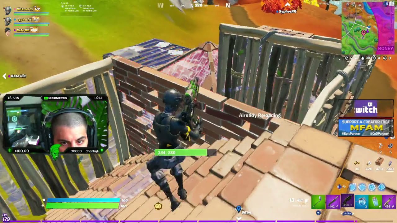 Nickmercs Goes OFF in Fornite FNCS Tournament with SypherPK & Nate Hill!