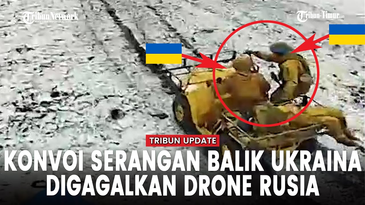 Drone Rusia Tabrak ATV yang Dikendaraim Tentara Ukraina di Belgorod
