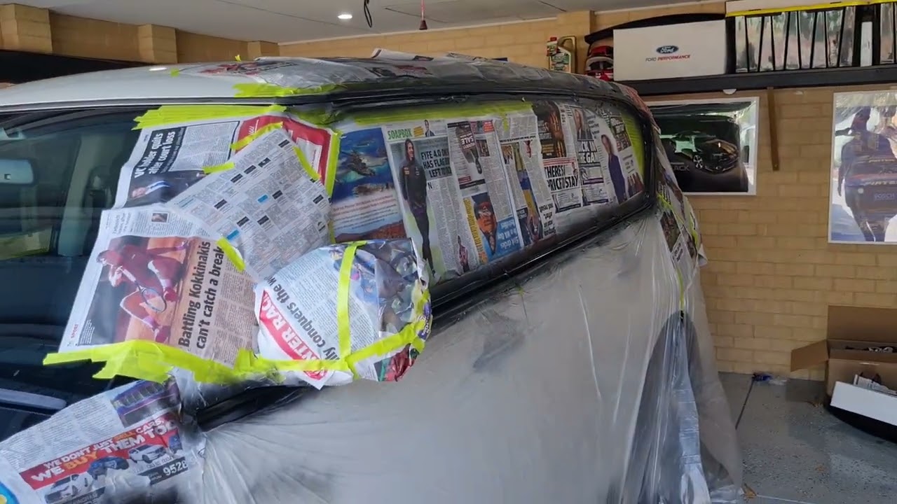 Part 4 of our Nissan Patrol Y62 chrome delete with Plasti Dip