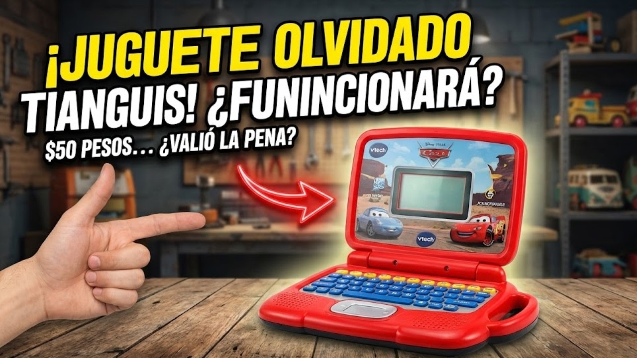 ¡LO VENDÍAN BARATO! Probando la Laptop de RAYO MCQUEEN del Tianguis ⚡