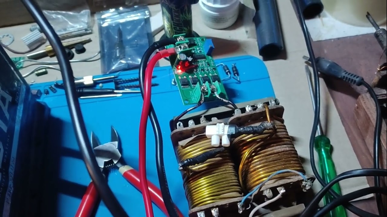 Плата инвертора 12- 220V 100 Вт . Обзор .Тэст