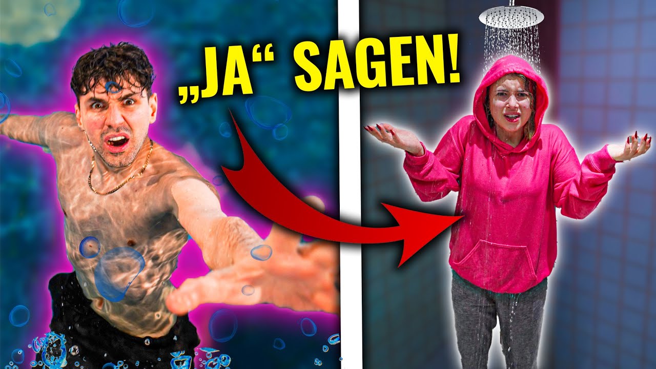 1 TAG JA SAGEN im SCHWIMMBAD!😂 (angst..) mit Laura und Dima II VLOG 477