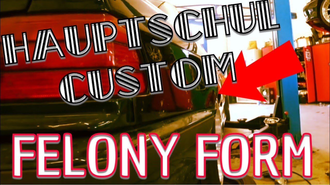 BMW e36 Felony Form Drift Verbreiterung Hauptschule Custom Tuning Teil 2