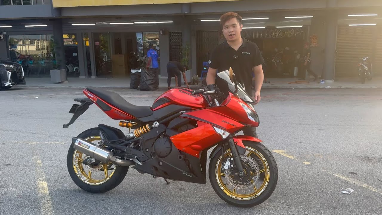 Muka 100 ! 2011 Kawasaki Er6f Er6 Fairing Akrapovic For Sales ! G.C.Ann Motor