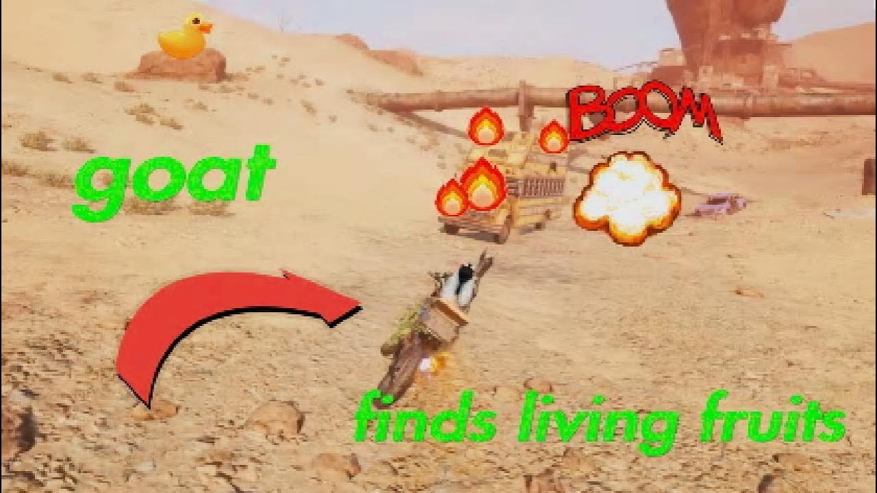 Mr. Goat finds weird veggys and fruit?!?