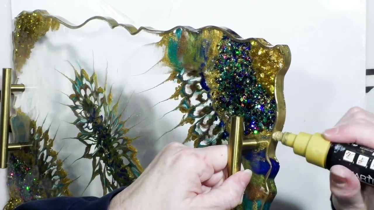 Resin Art for Beginners: Stunning Peacock Tray Tutorial