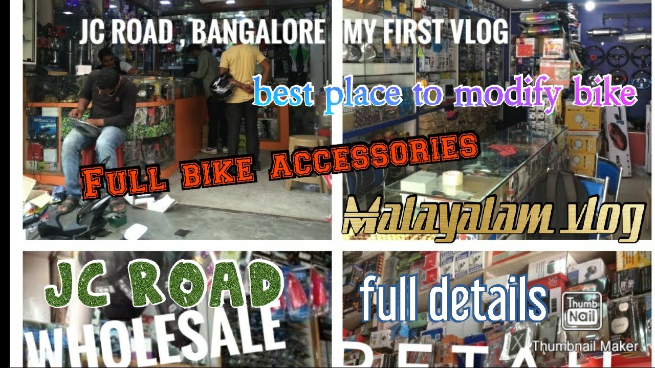 Best place to modify Bikes |JC Road, Bangalore #malayalamvlog|