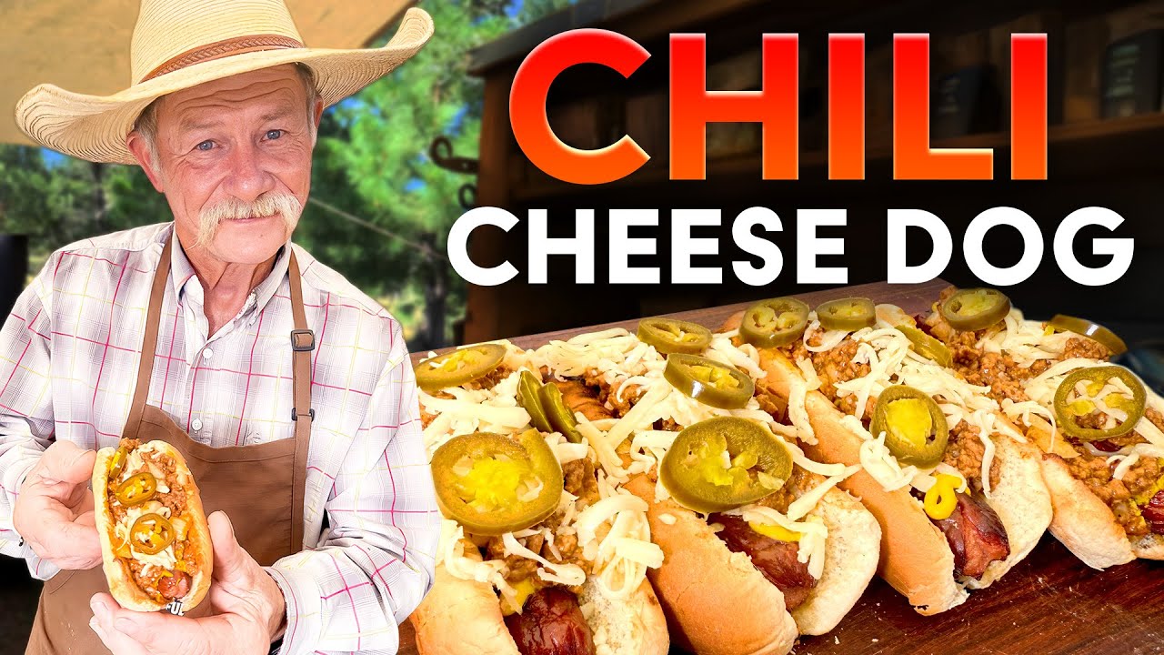 Homemade Chili Cheese Dogs with Real Cowboy Chili