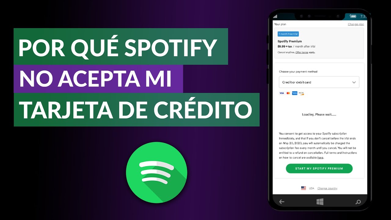 Por qu&eacute; Spotify NO Acepta mi Tarjeta de Cr&eacute;dito para Pagar