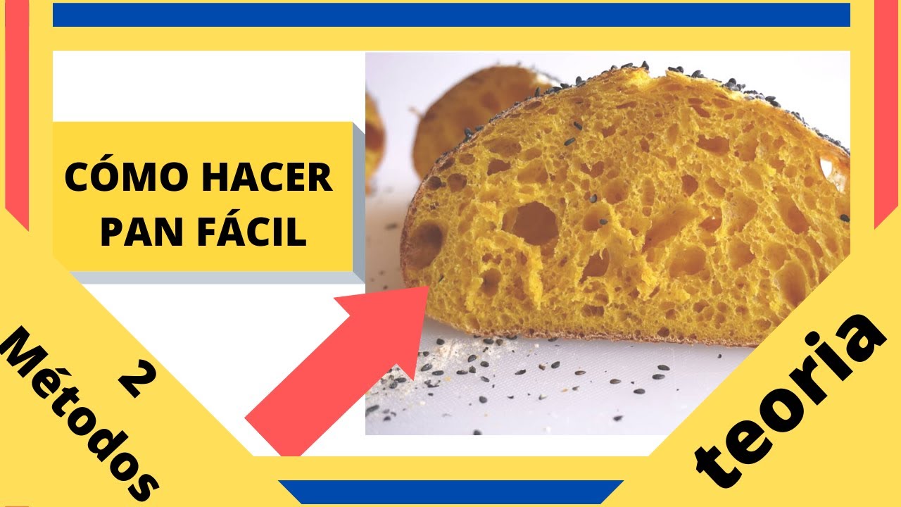 🍞 Cómo hacer pan fácil - método directo simple y larga fermentación