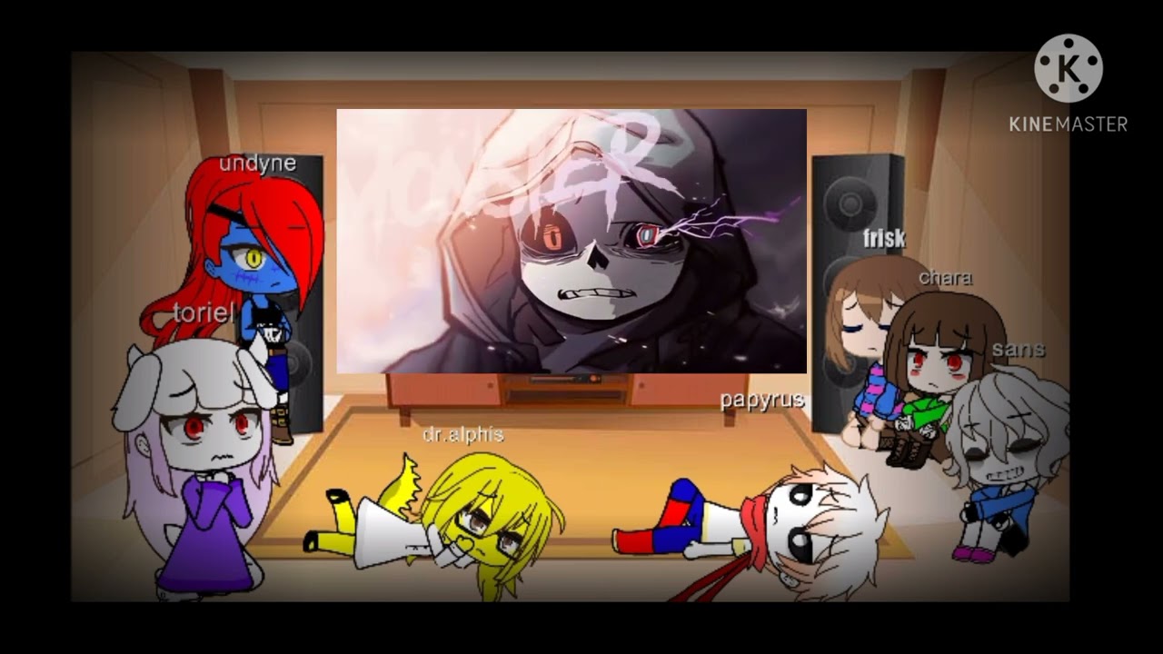 undertale reagindo a [REEDIT] dusttale [AMV] rap monster (tauz)
