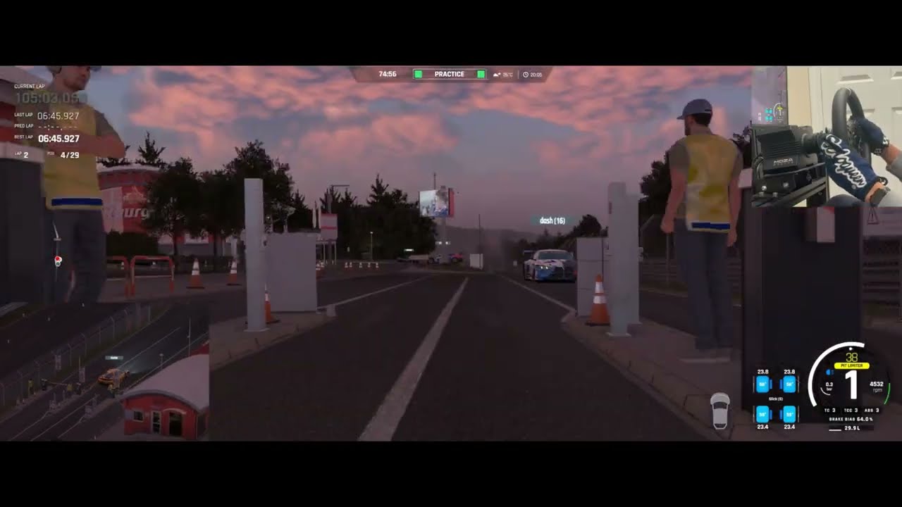 Nürburgring run in the dark on AC EVO #nürburgring #simracing #mozar5bundle #lights #bmw #m4gt3