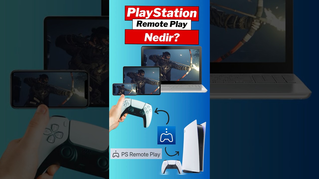 PlayStation'ınız Yanınızda Değilse Uzaktan Bağlanıp Oynayın | PS Remote Play Nedir? #short #ps5