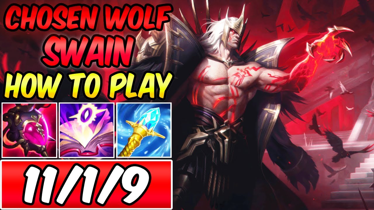 S+ CHOSEN OF THE WOLF SWAIN MID FULL AP | Best Build & Runes | How To Play Swain | League of Legends