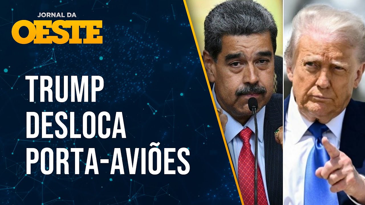 Trump atraca porta-aviões no Caribe e acende alerta no bunker de Maduro