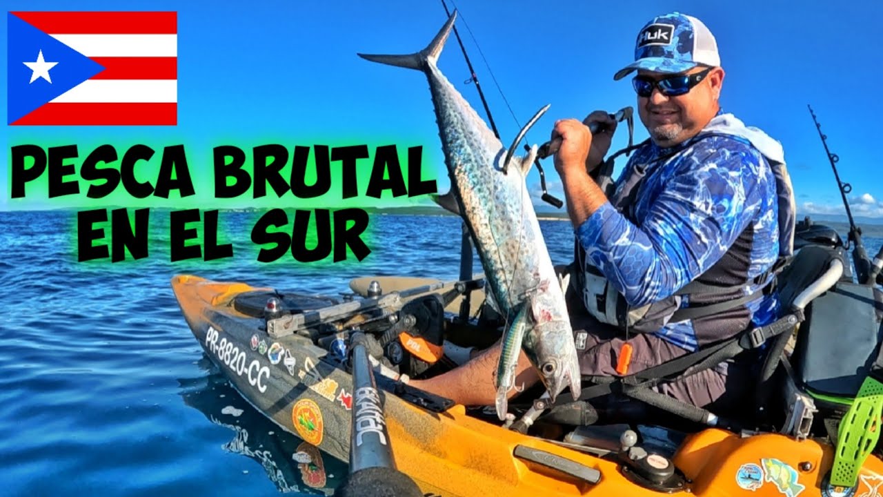 #Pesca en el Sur de #Puerto #Rico - #Pescando en Guanica a Kayak - #Barracuda #King #Mackerel