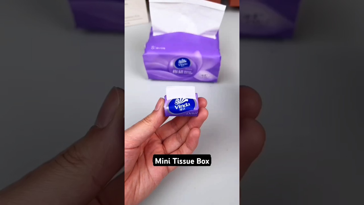 let's make cute mini tissues#diy #cute #shorts