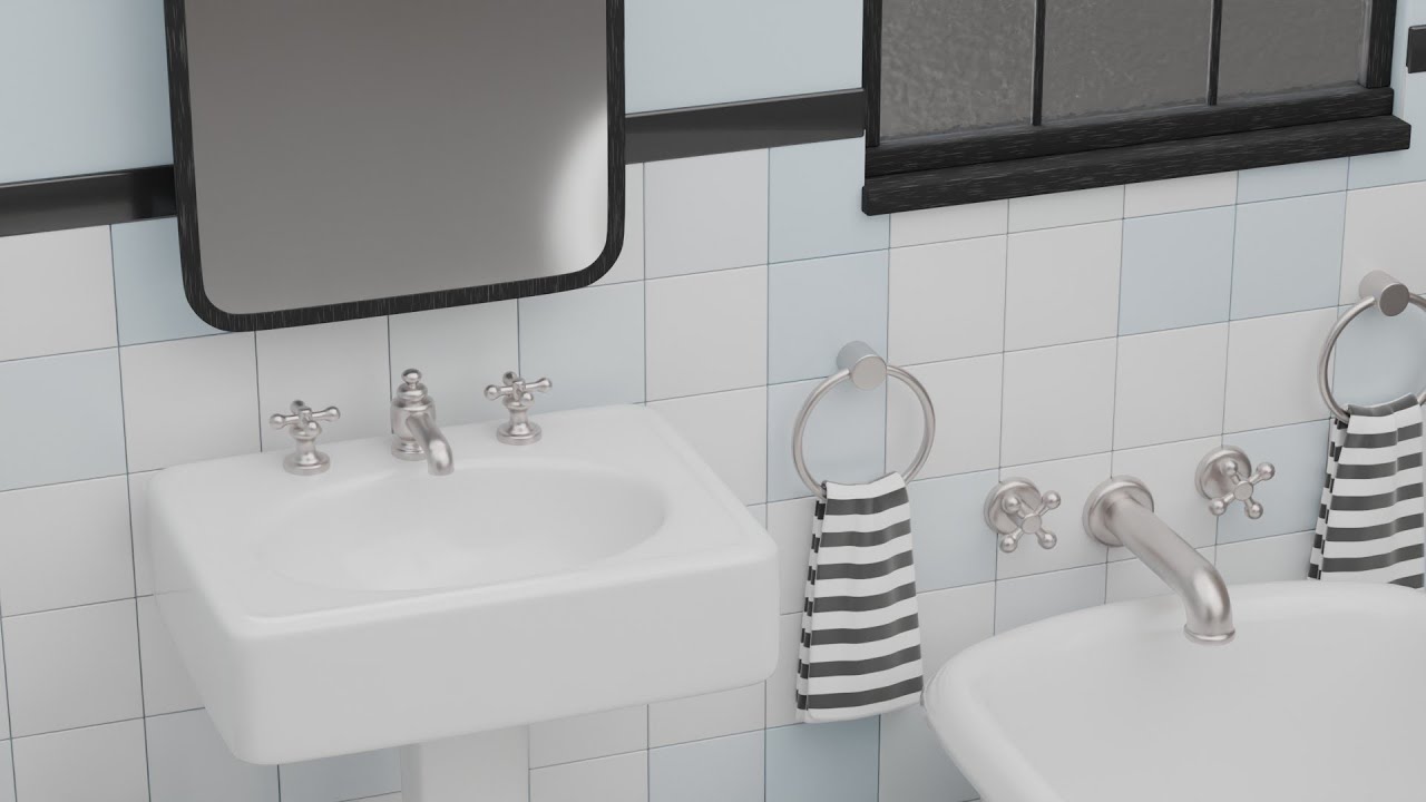 Cubic Room: Fancy Bathroom