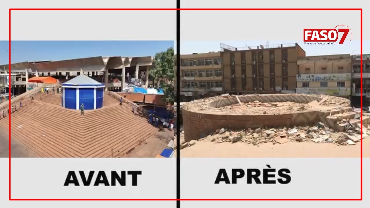 Ouagadougou : La Brigade Laabal fait démolir une installation illégale au marché de Rood Woko
