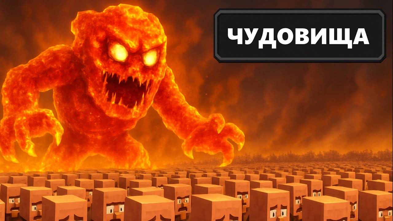 1,000,000 Жителей VS Уроды Майнкрафта!