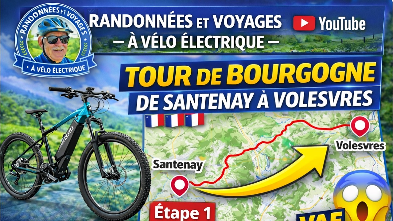 Tour de Bourgogne à vélo. Étape 1:  Santenay - Volesvres