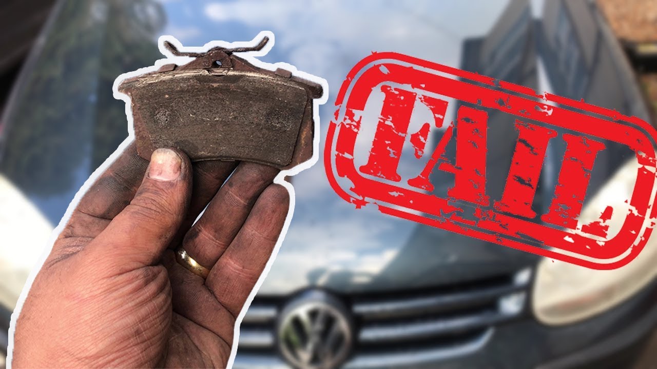 Замена задних тормозных колодок VW Golf mk5