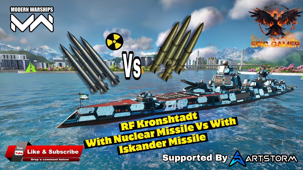 RF Kronshtadt Nuclear Missile Vs Iskander Missile #modernwarships #mwcreator #gaming