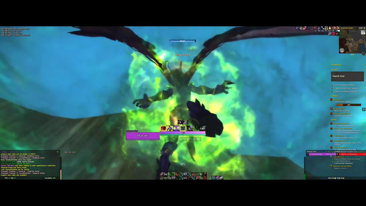[Retail] Utgarde Keep Any% in 1:02.974 seconds