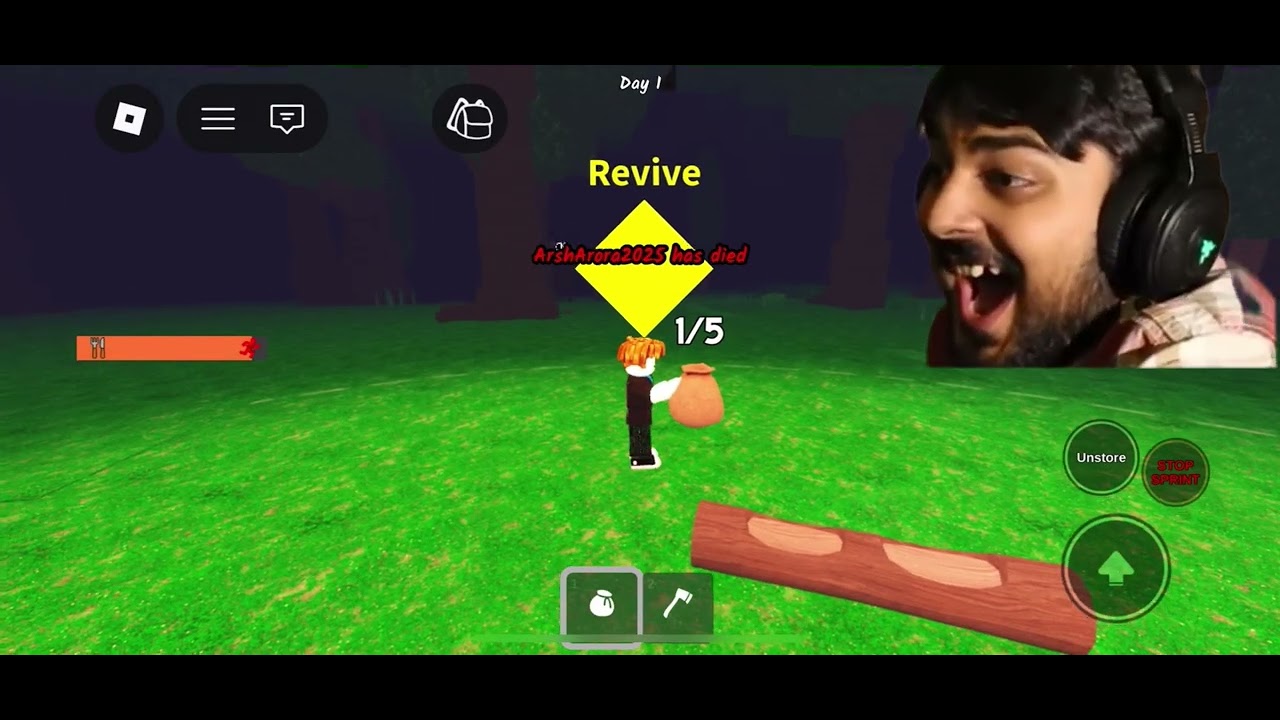 Can I survive 99 nights in the forest with my brother ( Roblox )