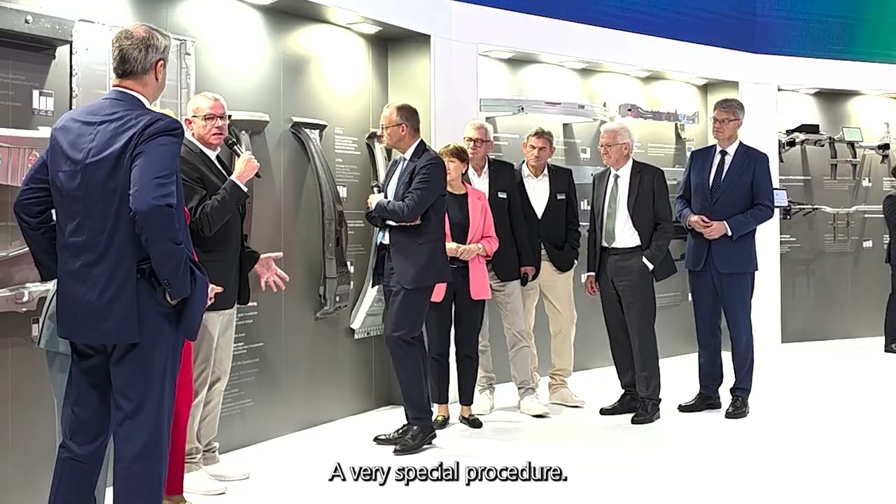 Friedrich Merz visits KIRCHHOFF Automotive on IAA