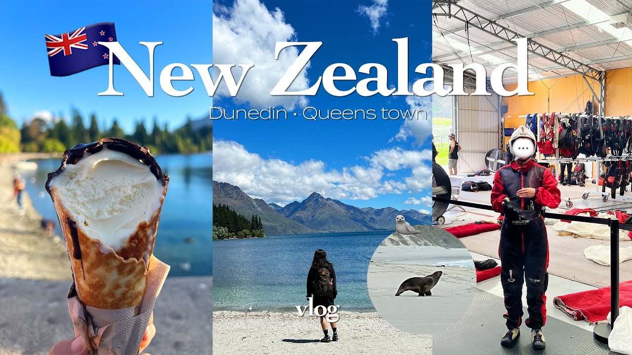 [vlog🇳🇿] New Zealand vlog, 여왕이 사랑한 도시에서 | 남섬 로드트립, 더니든 바다사자, 퀸스타운 여행